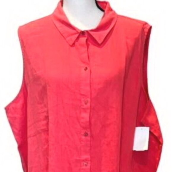 Eileen Fisher Grenadine Organic Linen Classic Collar Tunic Dress